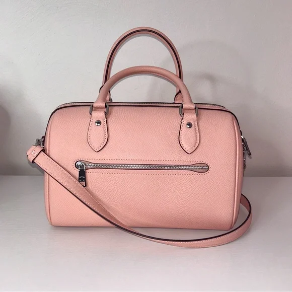 Coach Rowan Satchel Bag Silver/Light Pink. - Picture 5 of 11